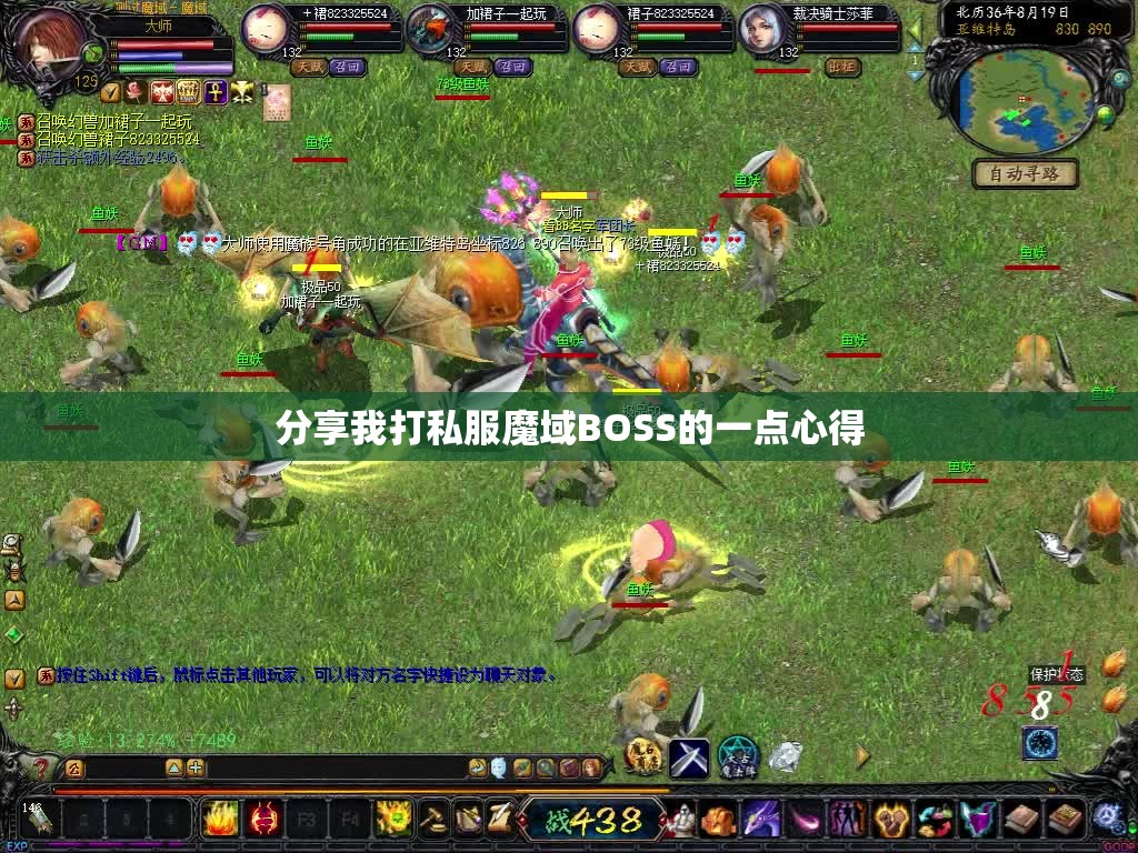 分享我打私服魔域BOSS的一点心得