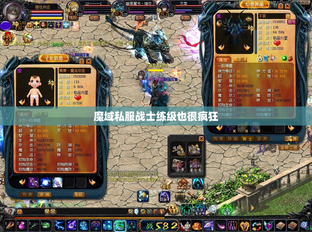 魔域私服战士练级也很疯狂