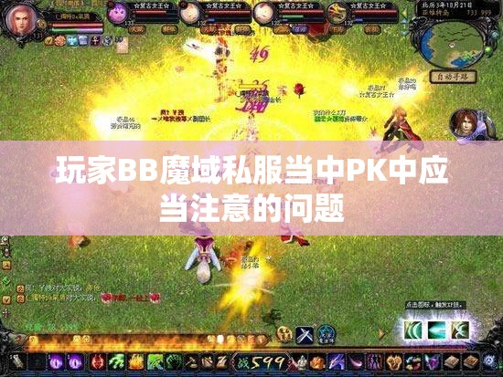 玩家BB魔域私服当中PK中应当注意的问题
